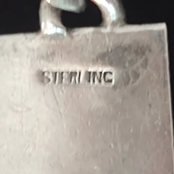 Vintage 1980's Sterling Silver ID Bracelet - Picture 3 of 5